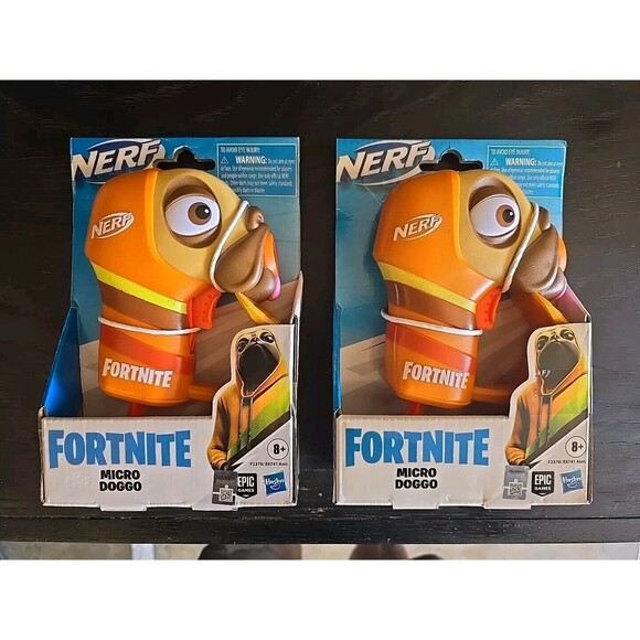 Hasbro Fortnite Nerf Guns Mirco Doggo Dart Gun Microshot Blaster Epic Games New - Picture 1 of 6